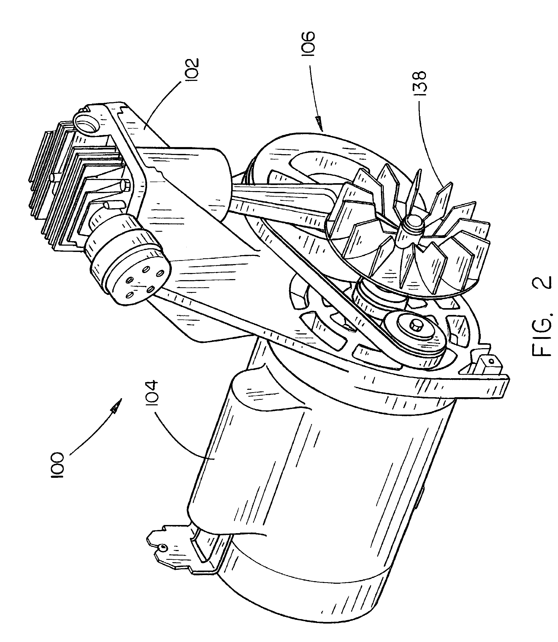 Compressor assembly having counter rotating motor and compressor shafts