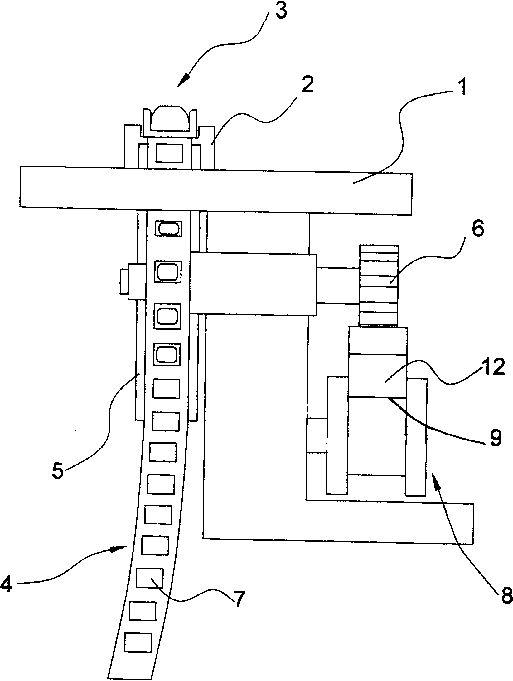 Transmission mechanism for curtain sheet weaving machine