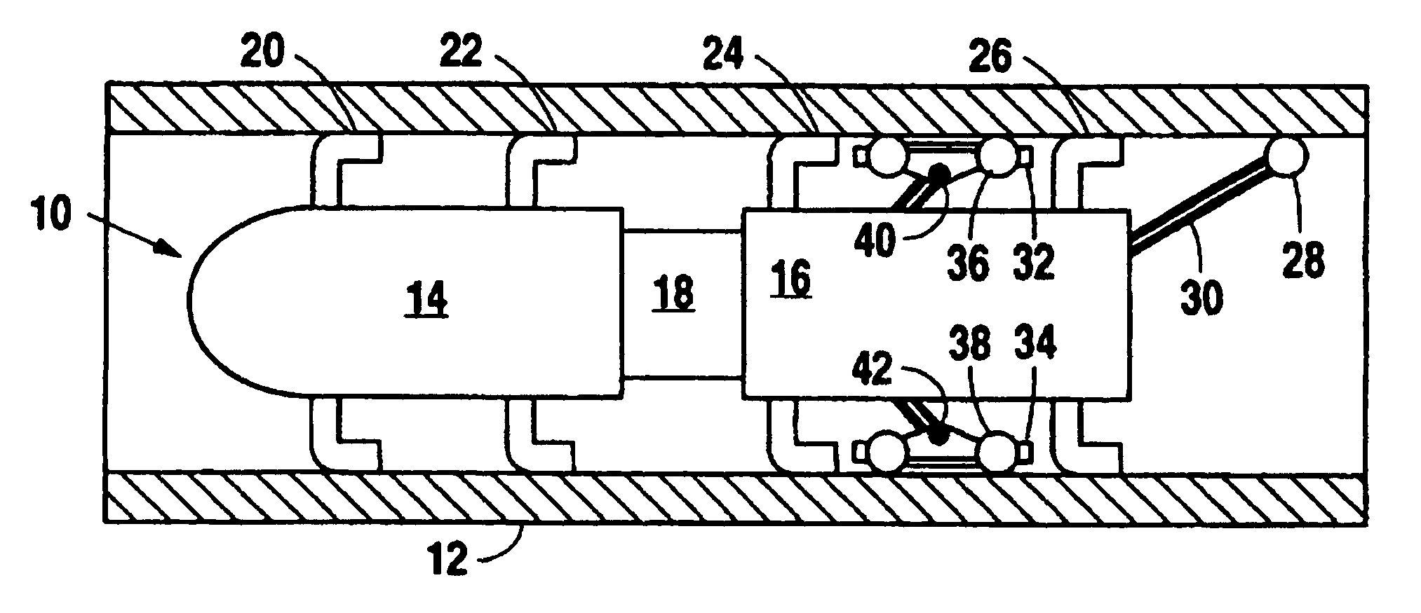 Method and apparatus for inspecting pipelines from an in-line inspection vehicle using magnetostrictive probes