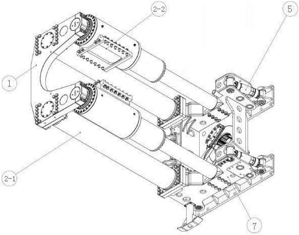 Large-aperture construction raise boring machine