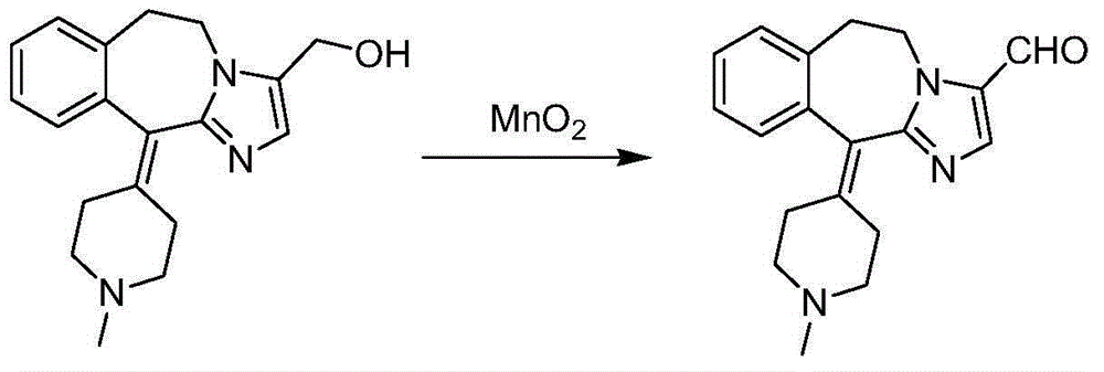 Novel oxidation method for synthesis of alcaftadine