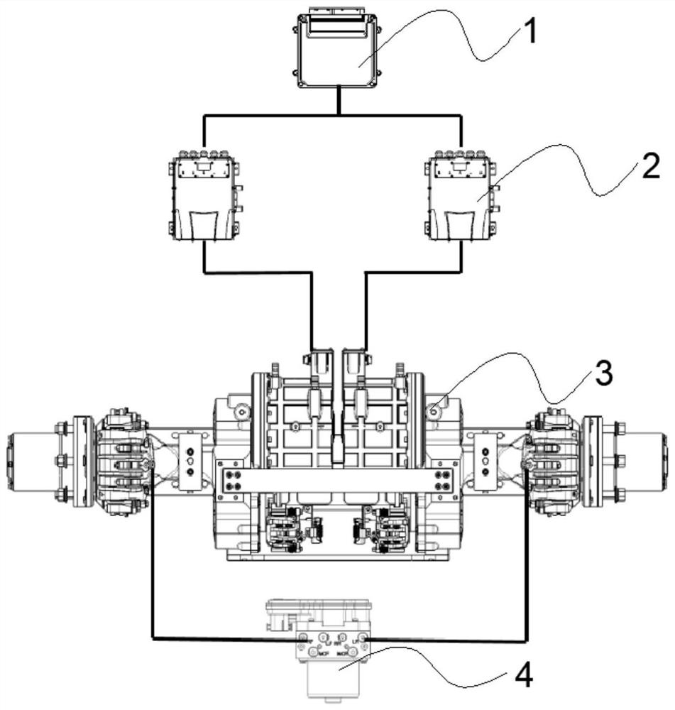 Distributed drive system for leaf spring suspension