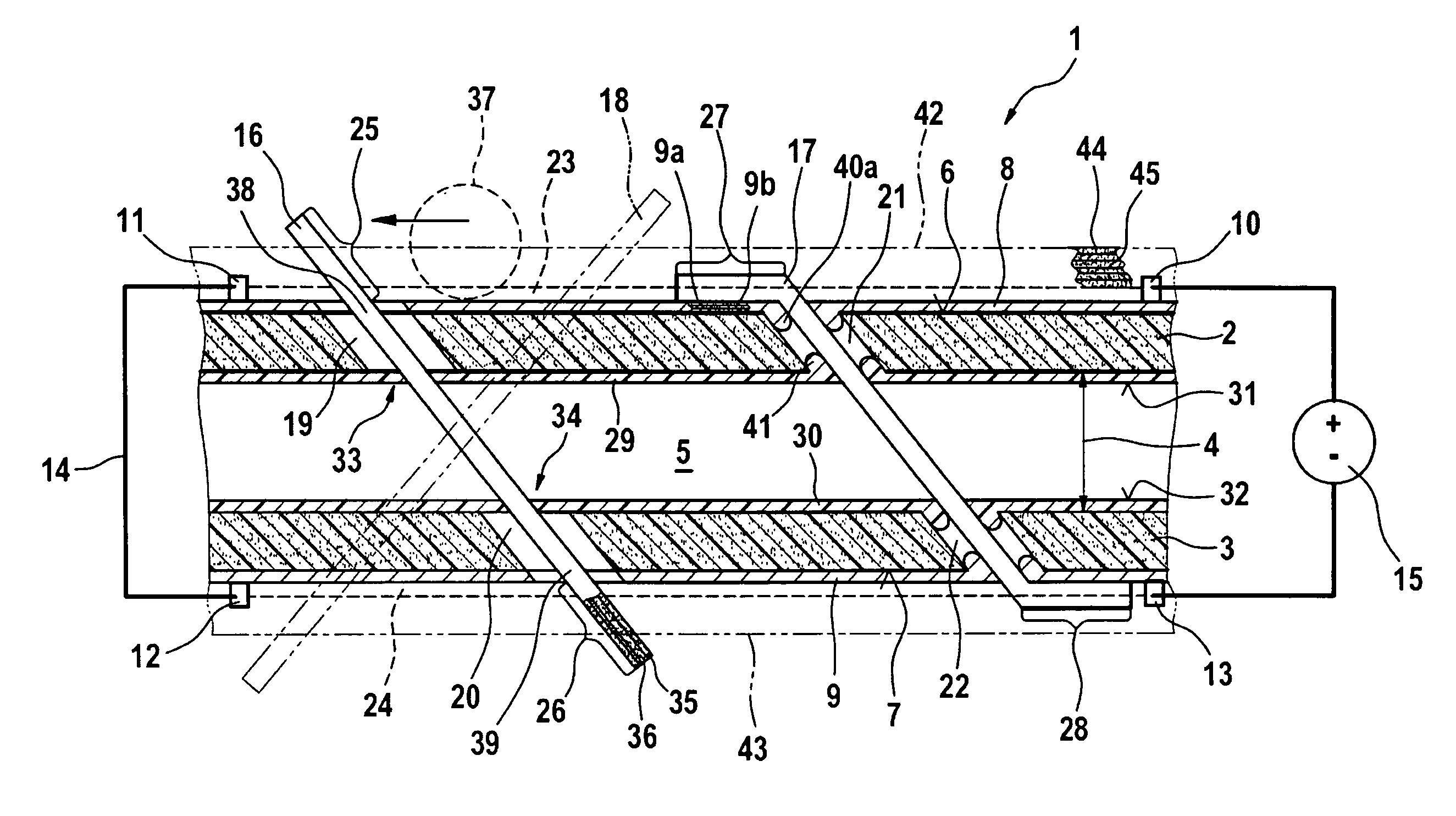 Method for producing a sandwich construction, in particular a sandwich construction for the aeronautical and aerospace fields