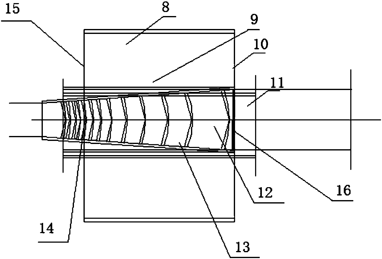 Shaftless reverse radial turbine blade steam generator