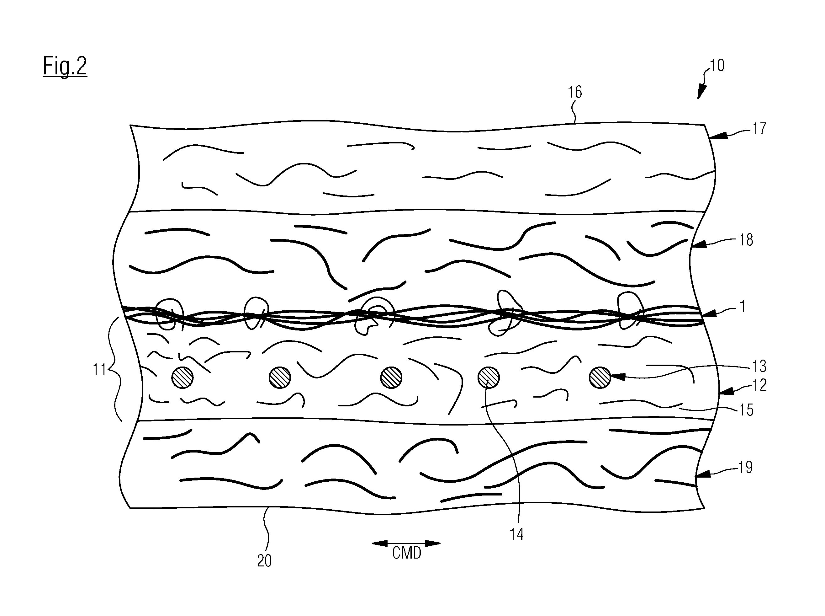 Press felt and method for the production thereof