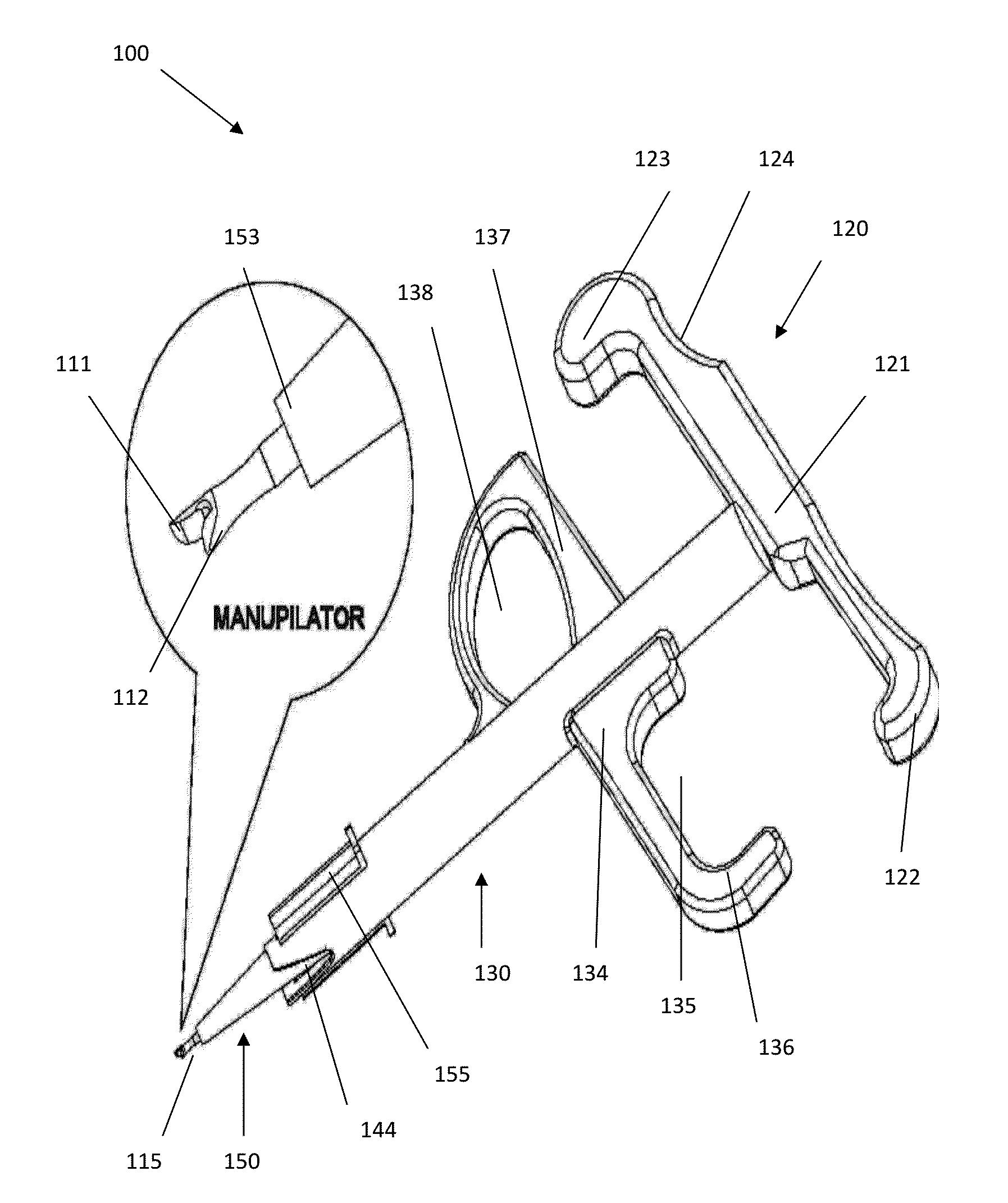 Device for single handled injection of an intraocular lens