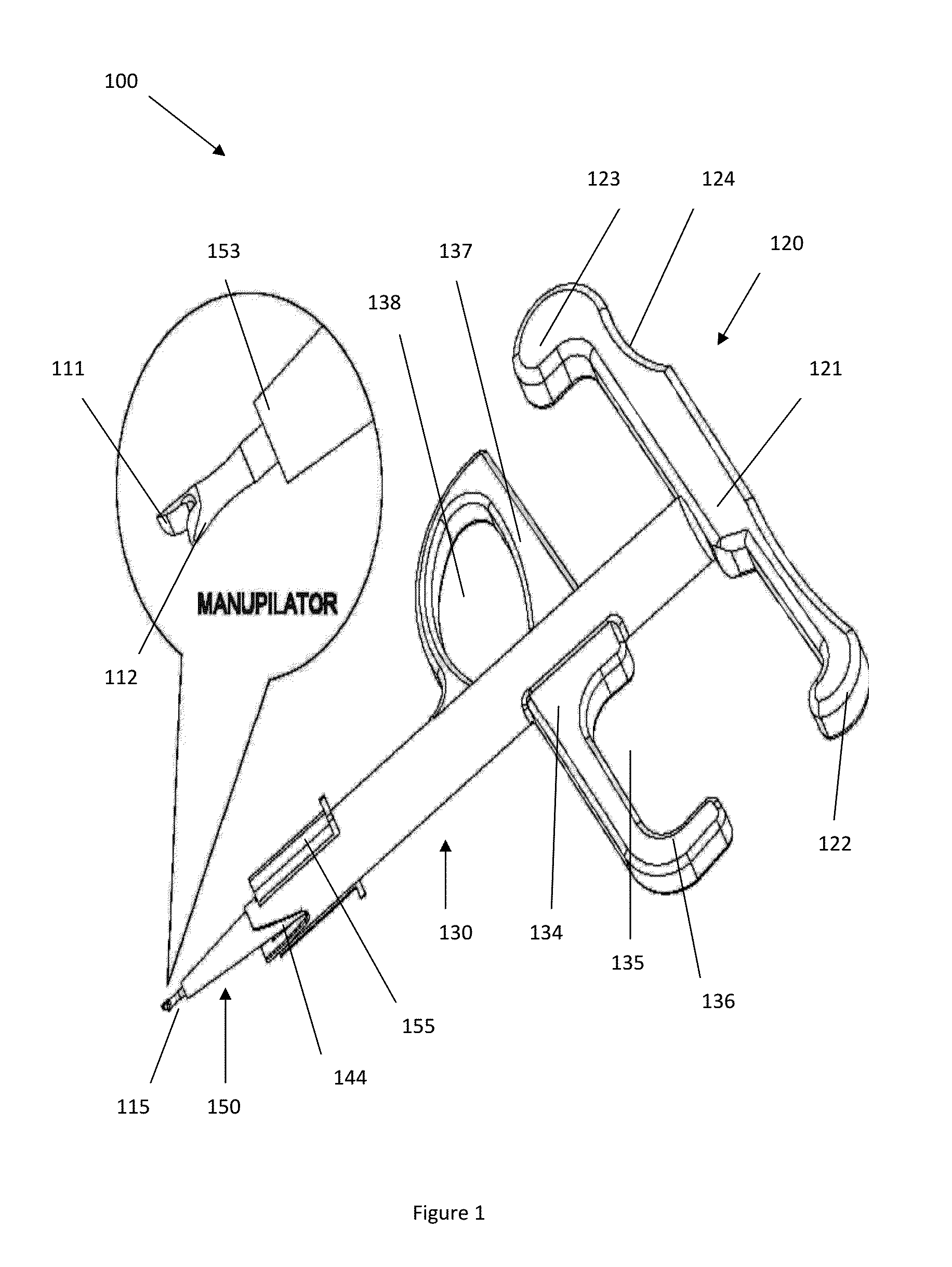 Device for single handled injection of an intraocular lens