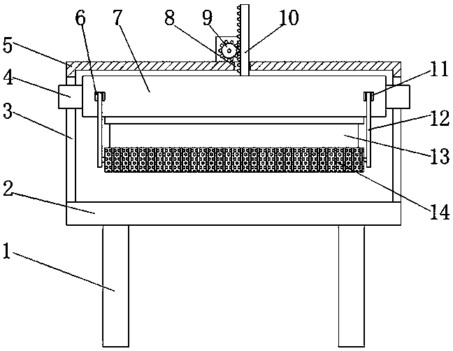 Cloth cutting device for sunshade production