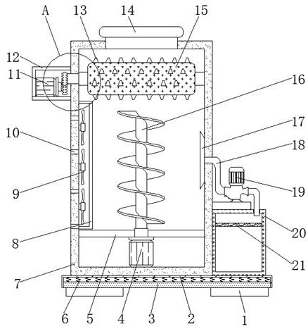 Stone crushing device for building