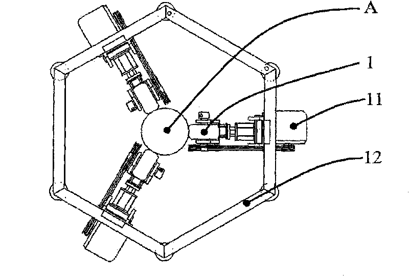 Continuous movable type cable climbing device