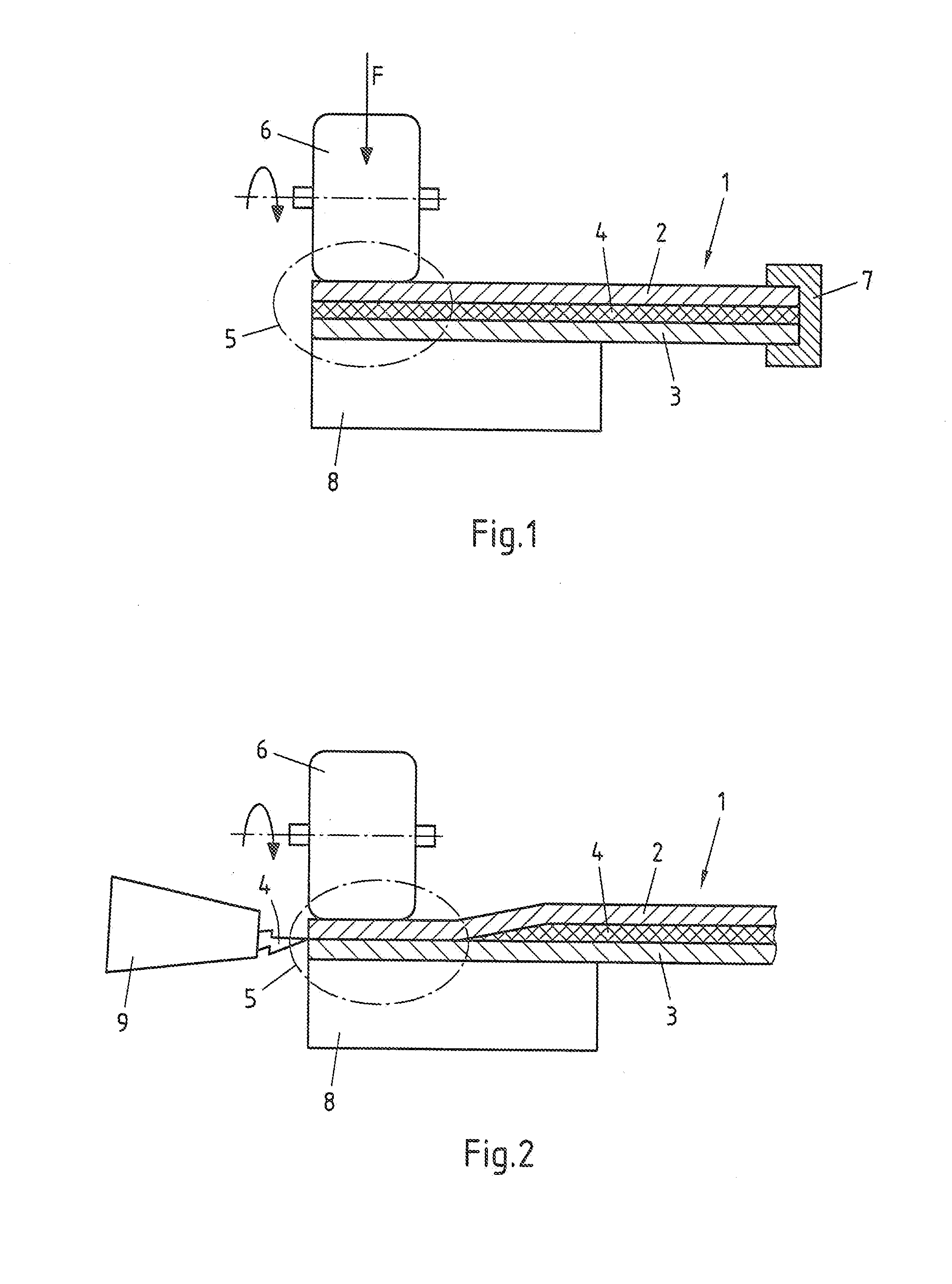 Method and Device for Producing a Composite Sheet-Metal Part with a Metal Edge Region