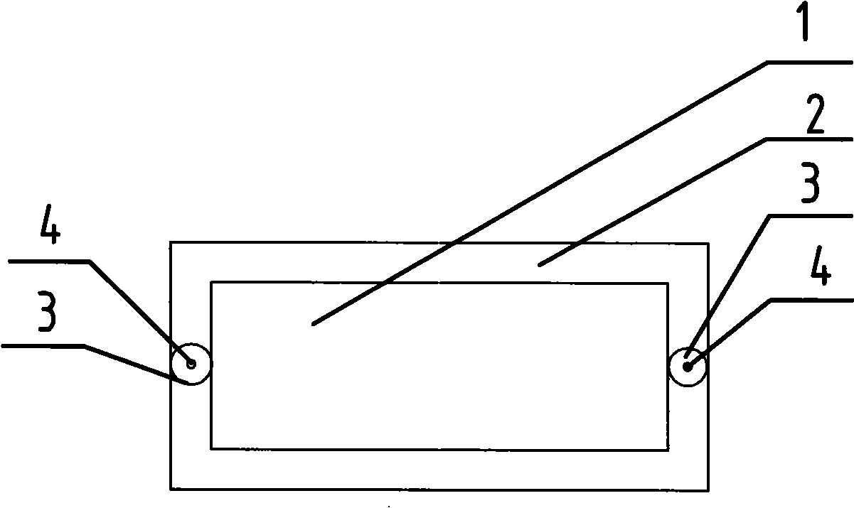 Hollow glass spacing section bar