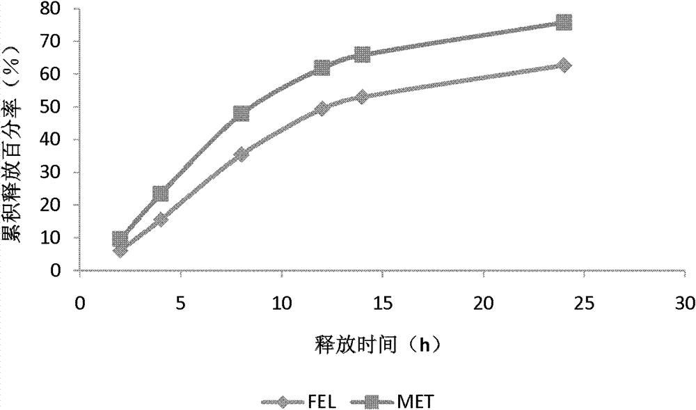 Single layer osmotic pump controlled release preparation containing metoprolol and felodipine