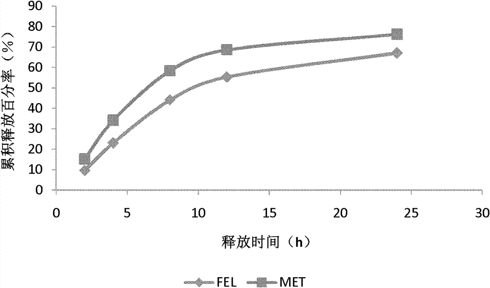 Single layer osmotic pump controlled release preparation containing metoprolol and felodipine