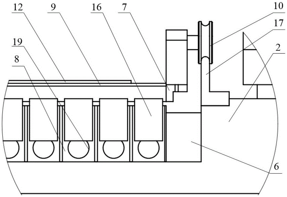 Water-floating type ultra-thin glass substrate measuring platform