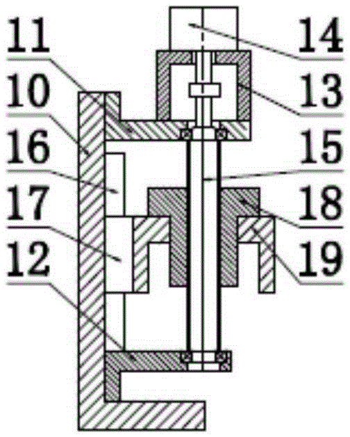 Double-translation worm transmission device for soft coal sinter automatic filtration cleaning