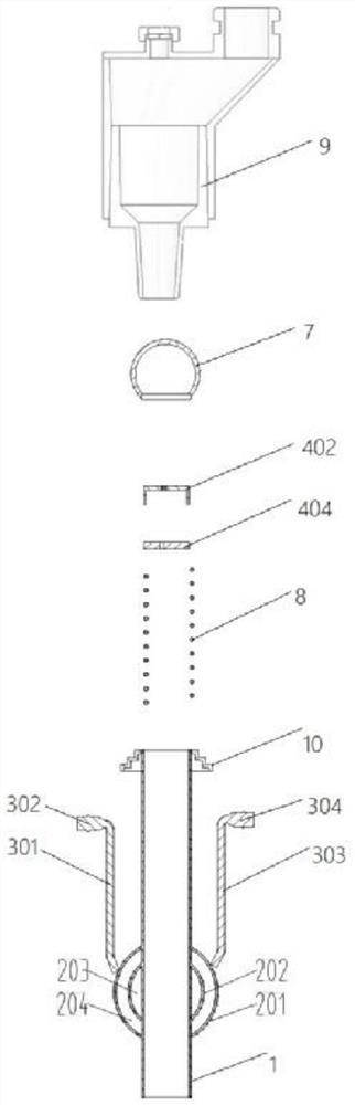 Double-bag sealing type trachea cannula assembly