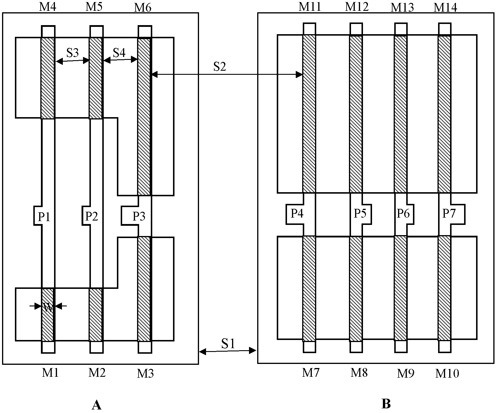 Insertion method for filling redundant polysilicon strip arrays in existing layout