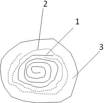 Digital signal transmission core wire made from gradient functional material