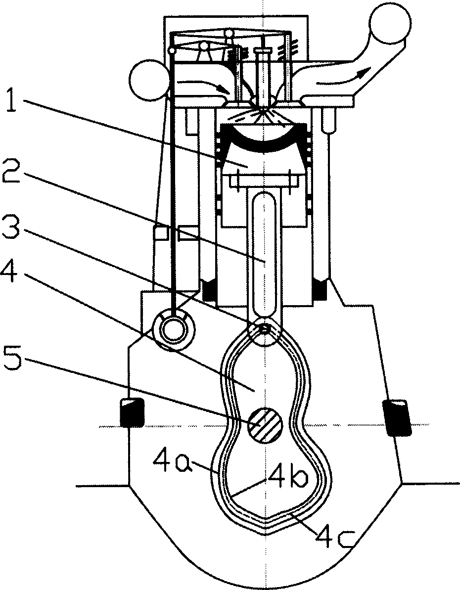 Cam driving type four stroke engine