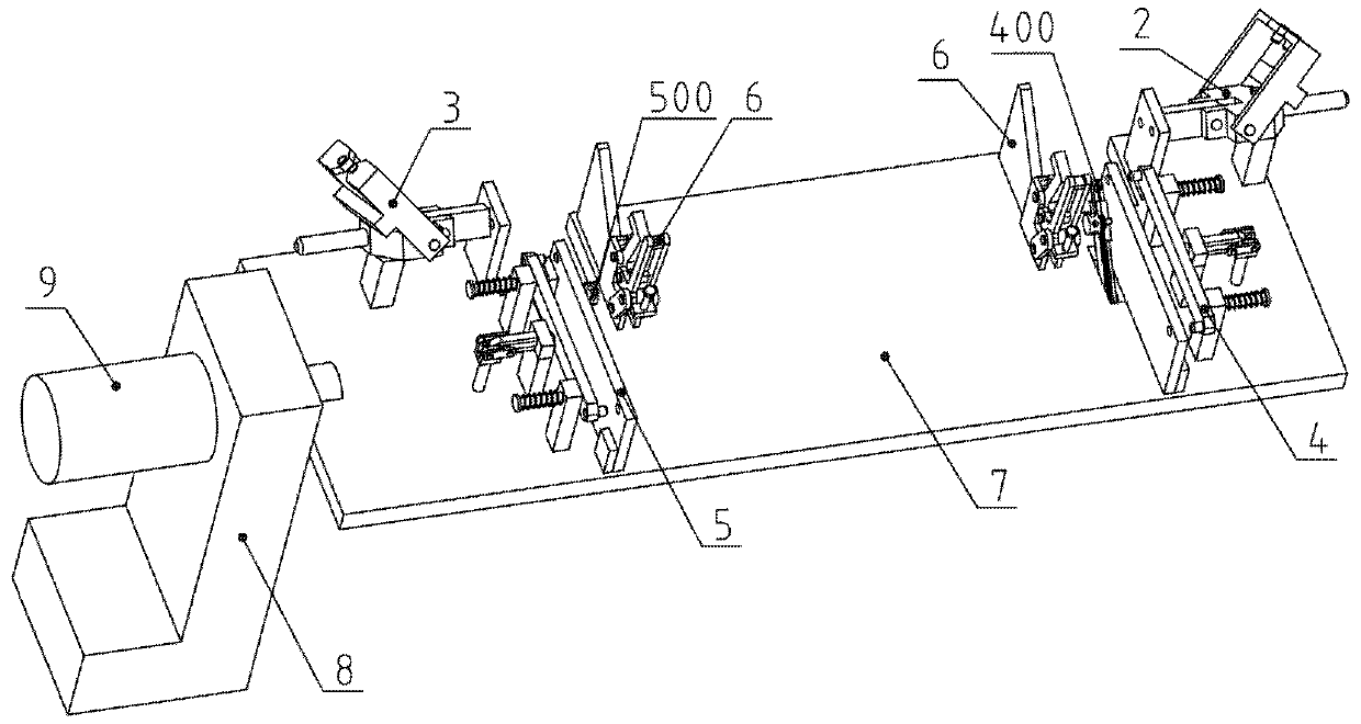 Manual clamping and intelligent welding workstation of mine belt type feeder striker plate assembly