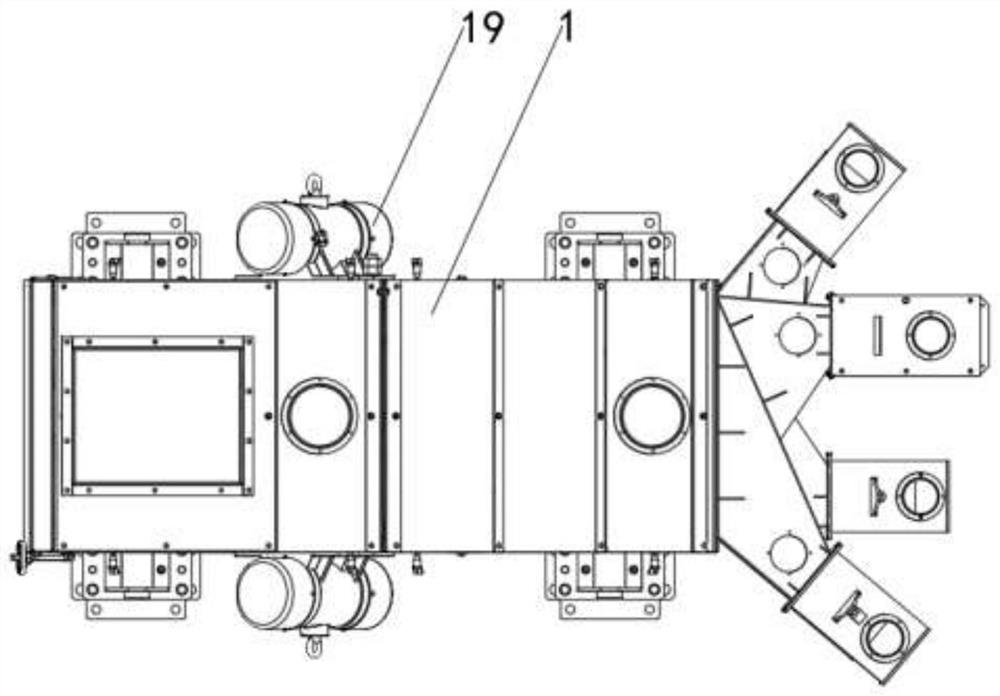 High-purity clean silicon material classification screening device and using method thereof