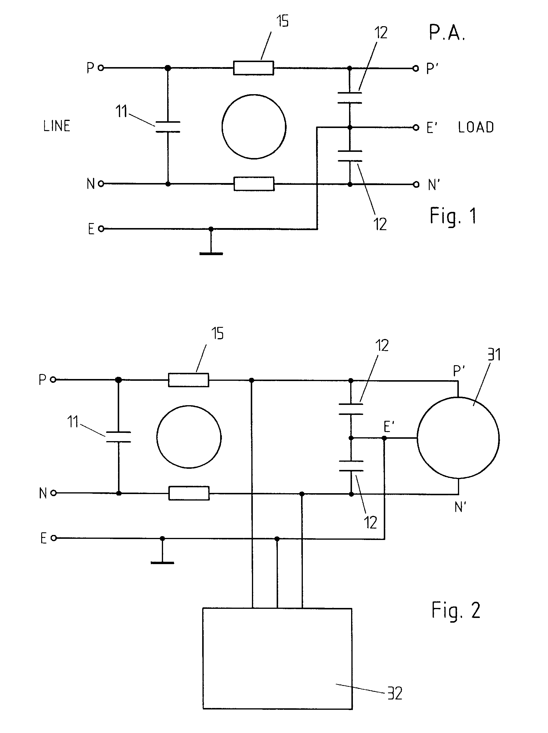 Active EMC filter for machine tools