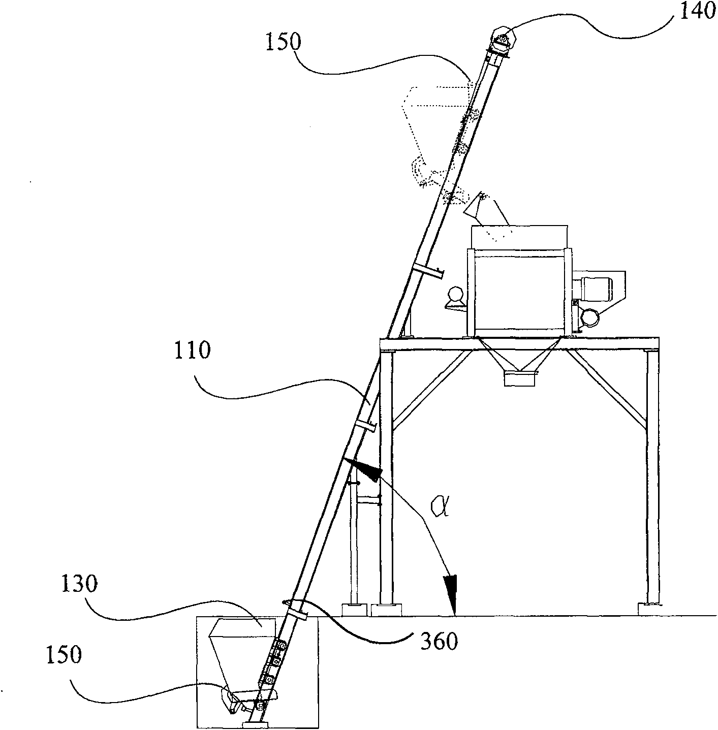 Aggregate conveyer of concrete station