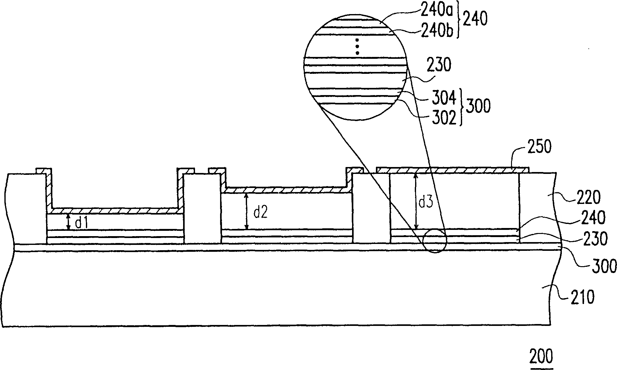 Light interference type color display panel