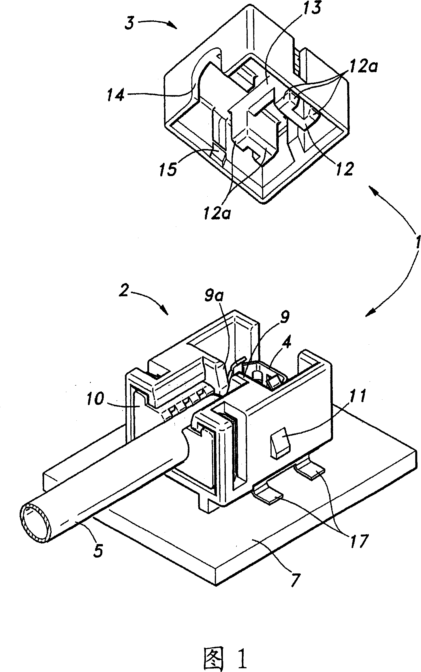 Connector for cold cathode tube