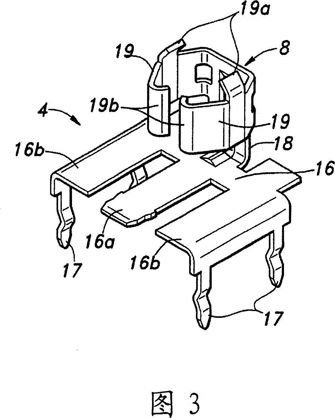 Connector for cold cathode tube