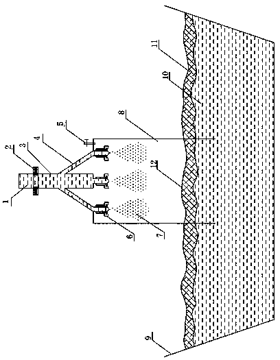 Metallurgical nozzle for protection pouring and method for protection pouring