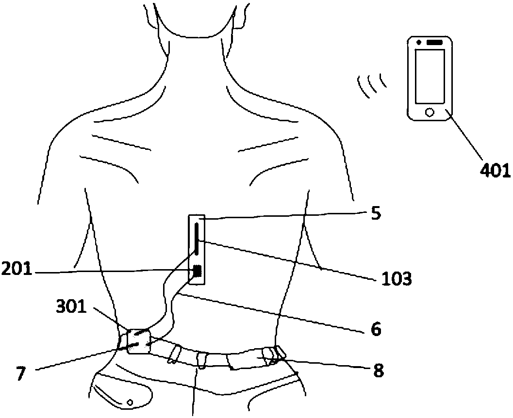 Posture monitoring device based on high deformation strain sensor