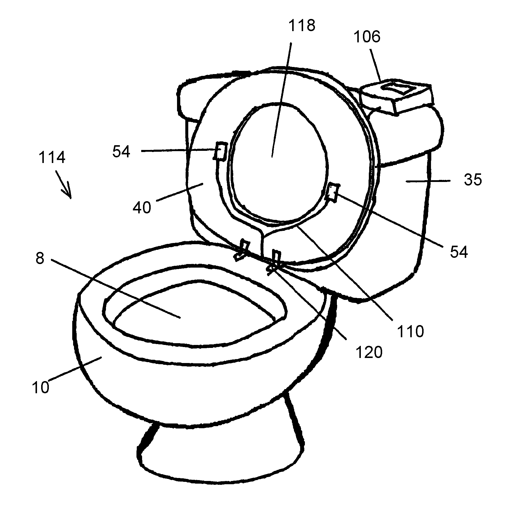 Apparatus and method for the remote sensing of blood in human feces and urine