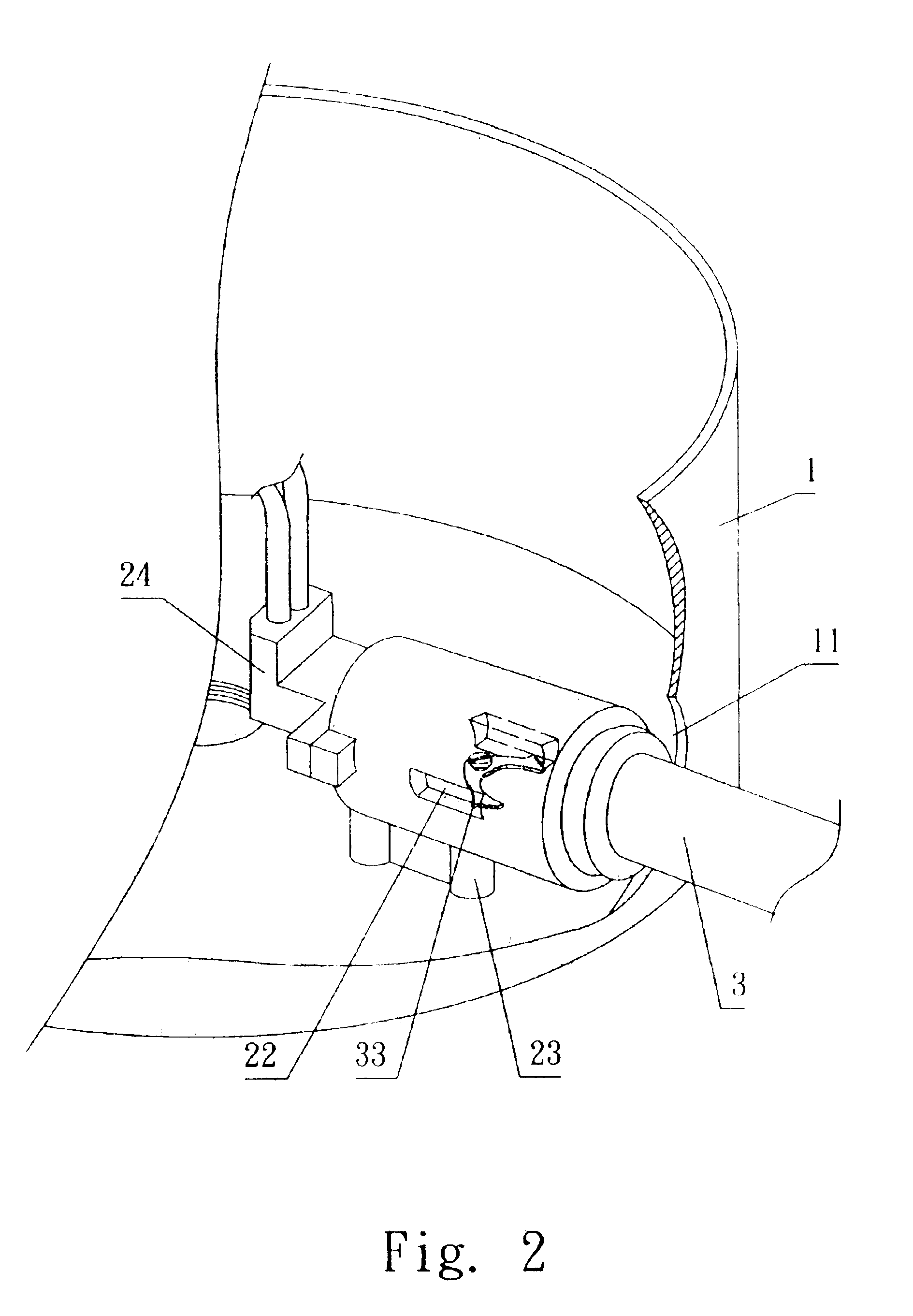 Detachable lamp assembly device
