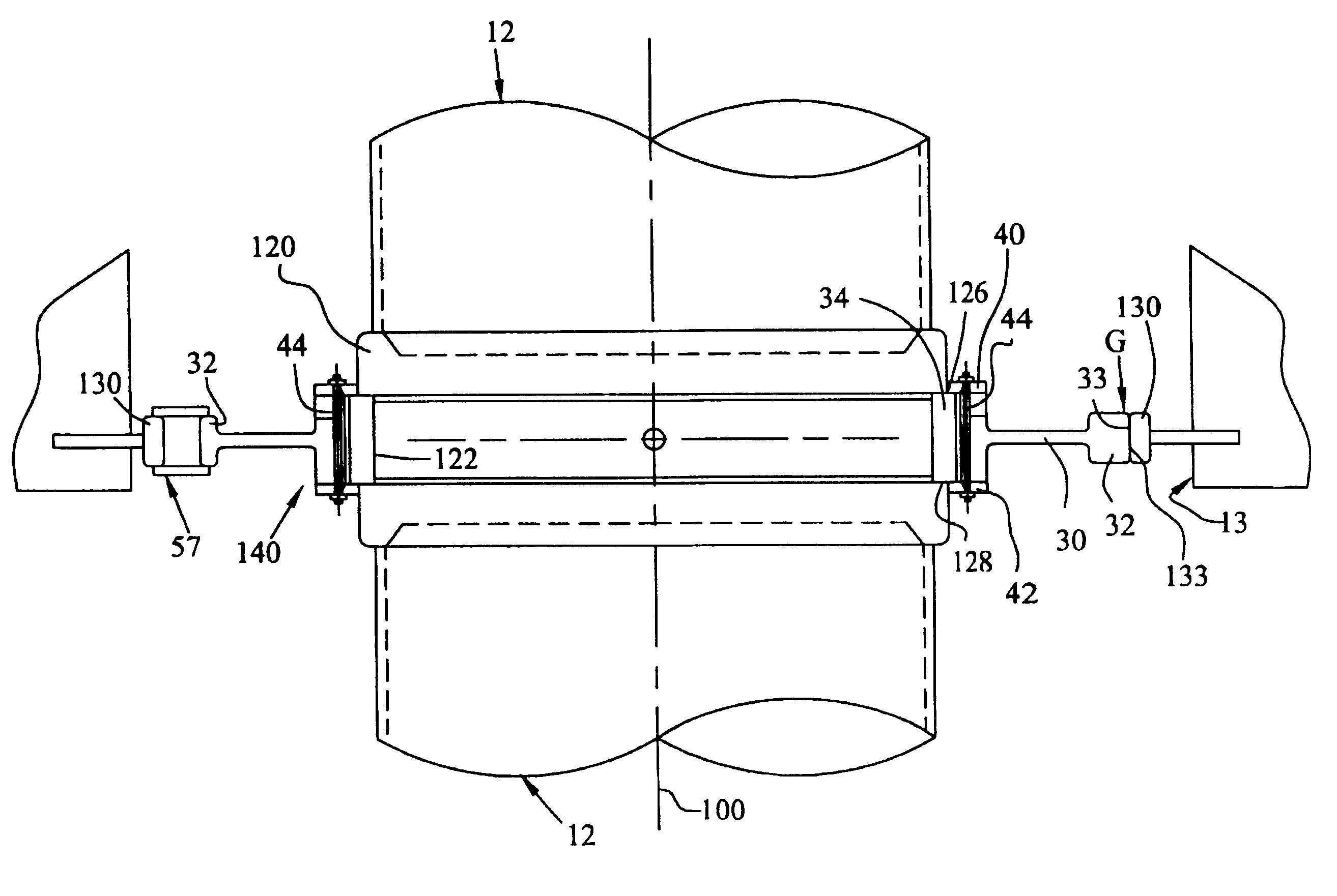 Radial bearing arrangement and method for installation