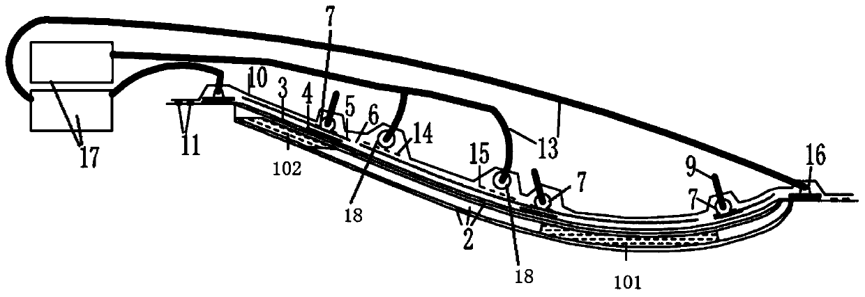 Vacuum infusion method for wind turbine blade