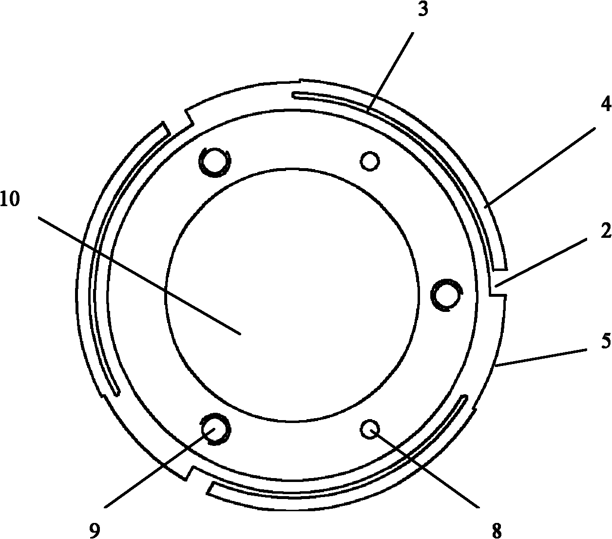 Single-point supporting flexible section for small-aperture reflecting mirror of space optical remote sensor