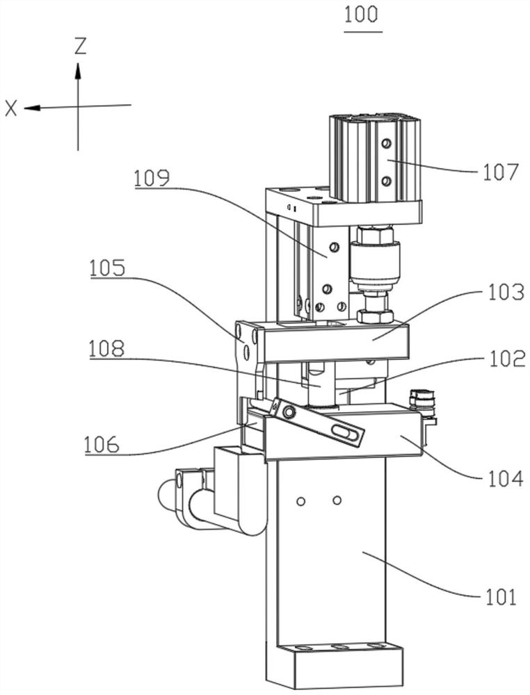 Tab welding device and battery cell production equipment