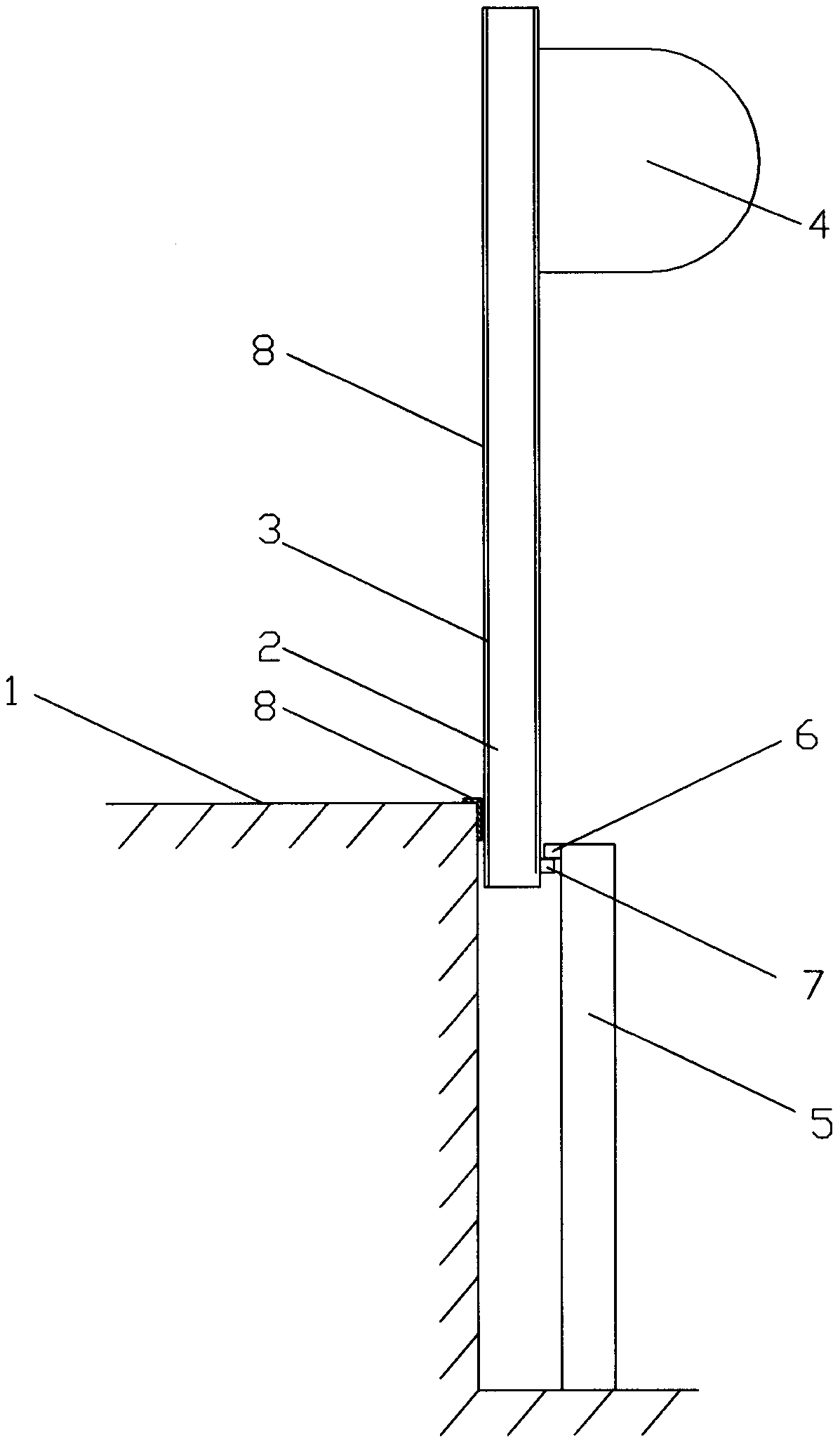 Telescopic automatic river levee for controlling flood by means of flood