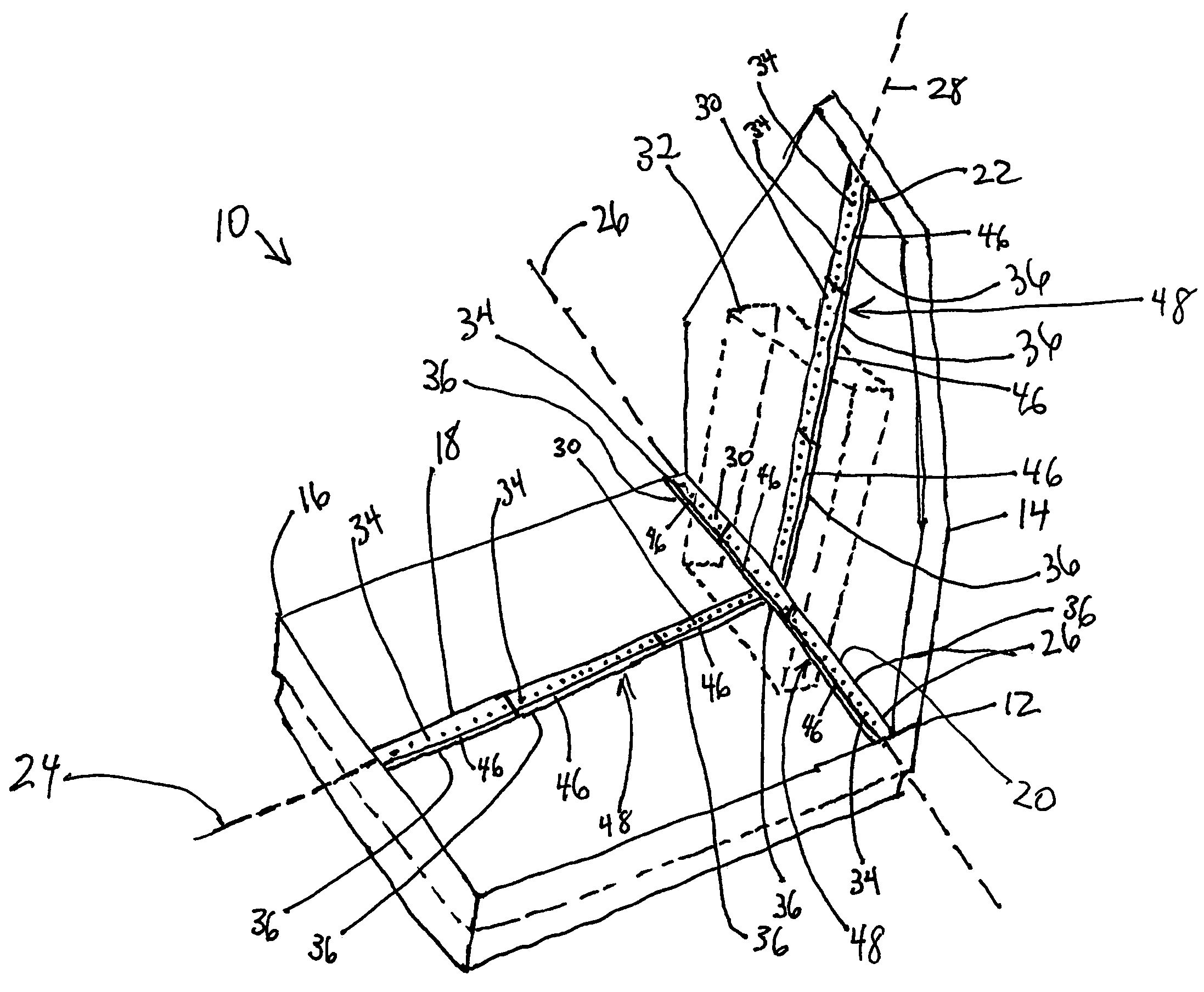 Device for measuring package size