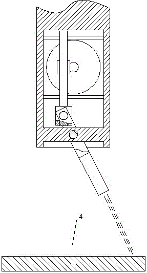 Fluid spraying device with LED indication lamp