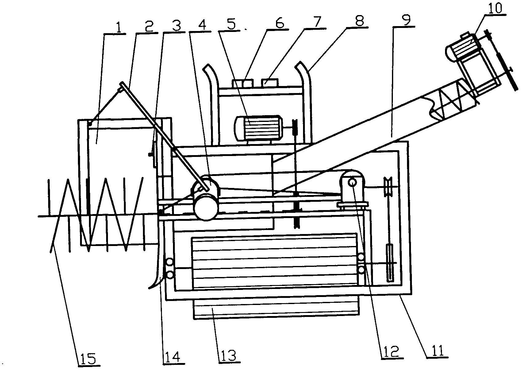 Multifunctional material mixing and overturning machine of edible mushrooms