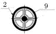 Continuous melting furnace capable of highly precisely controlling partial wall of tubular product