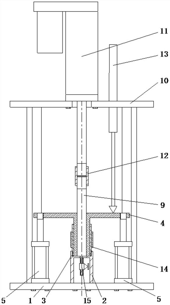 A device and method for dynamic testing of liquid reaction molding shrinkage