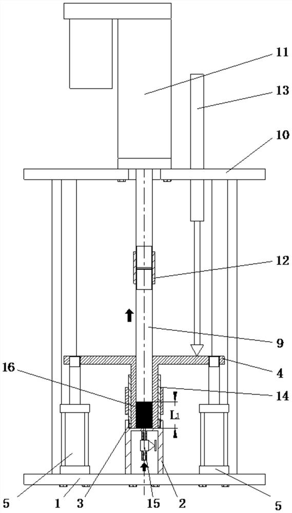 A device and method for dynamic testing of liquid reaction molding shrinkage