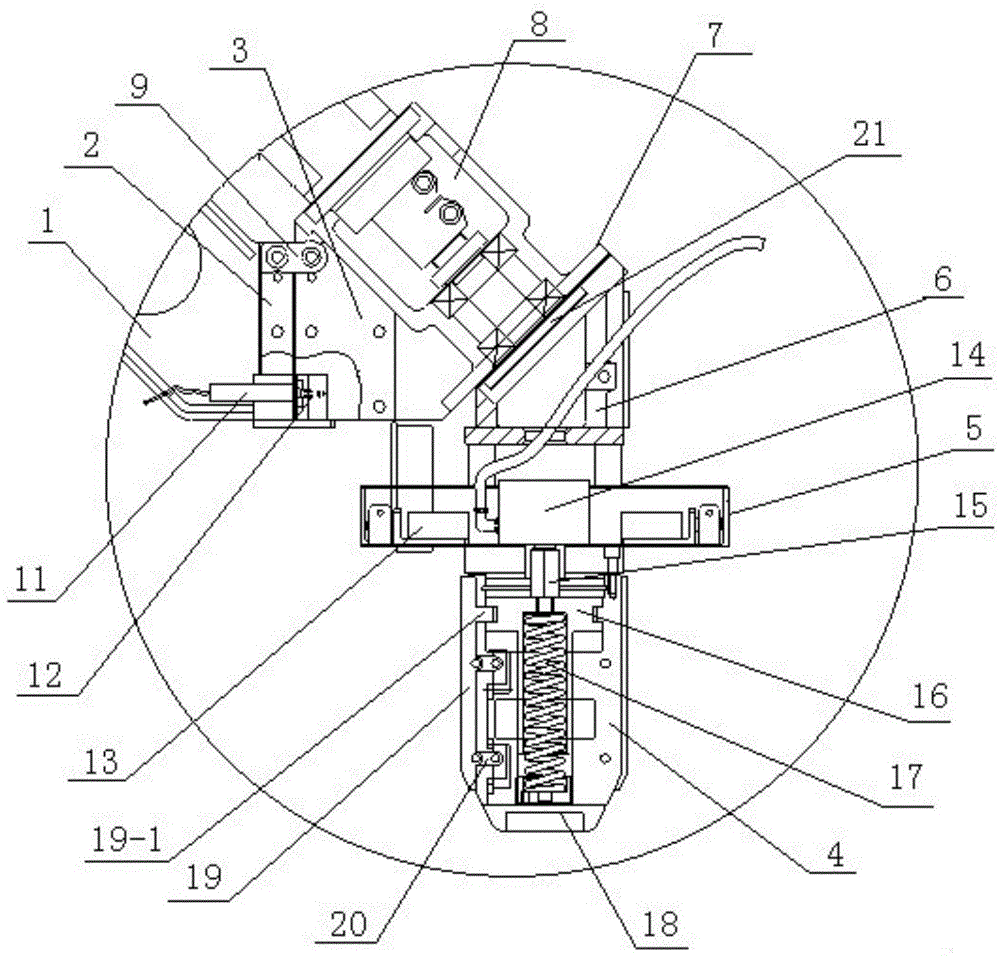 Paper plate loading execution head of manipulator