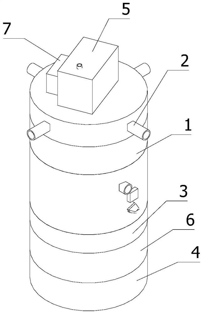 A submersible smart water monitoring front-end equipment