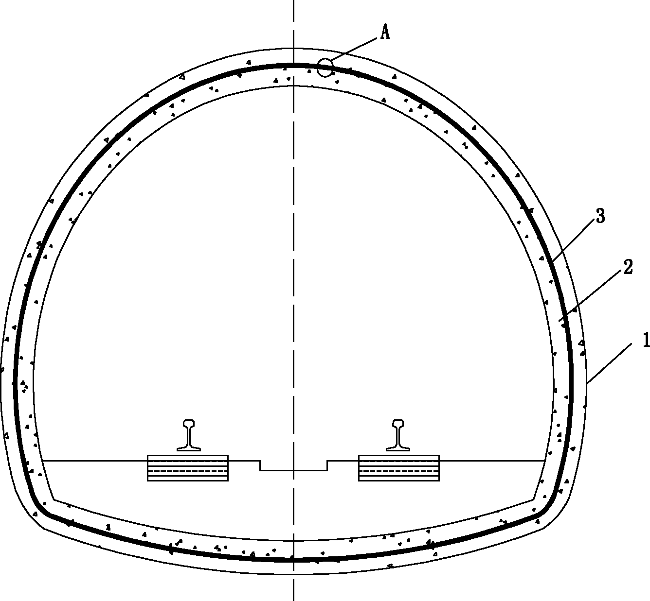 Vibration damping protection tunnel with constrained damping structure and construction method of tunnel