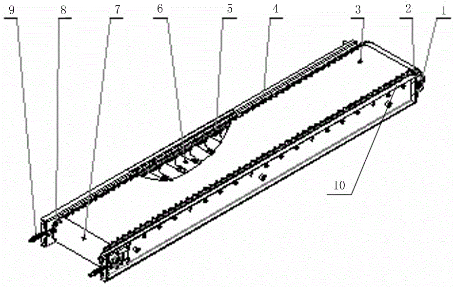 Chain-driven belt conveyor